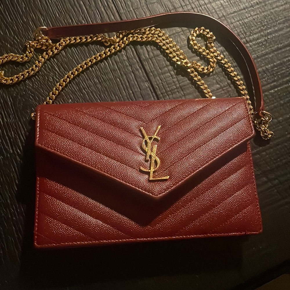 Women YSL logo-plaque crossbody bag